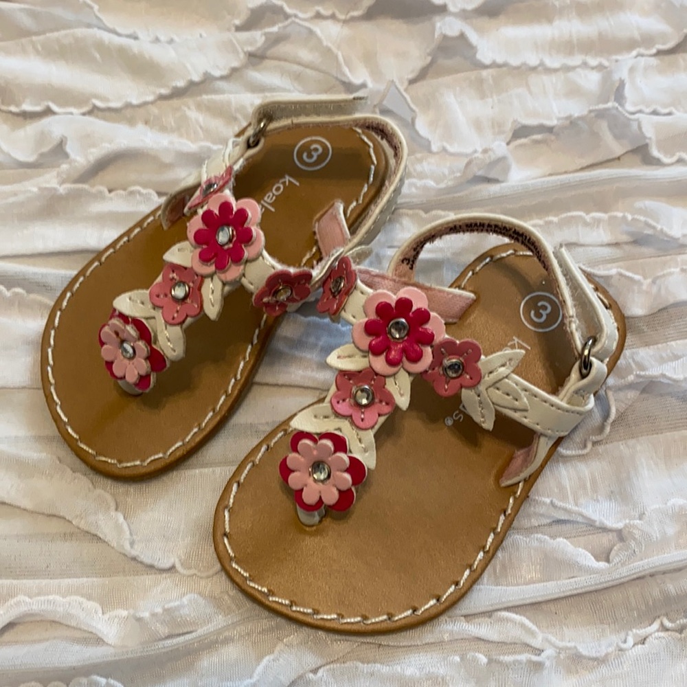 Koala Kids pink floral sandals